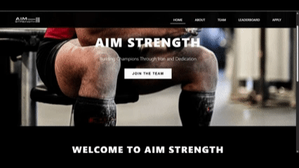 AIM Strength Website Demo